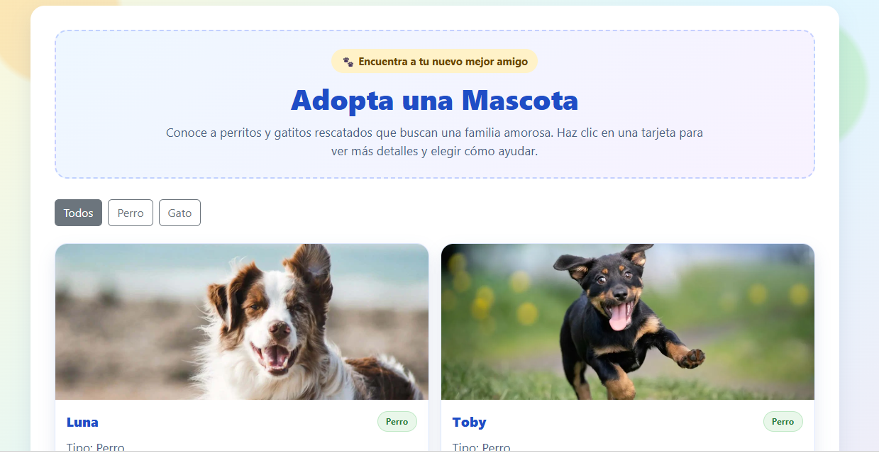 Adóptame - Adopciones