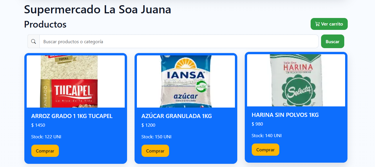 Supermercado - Listado de productos