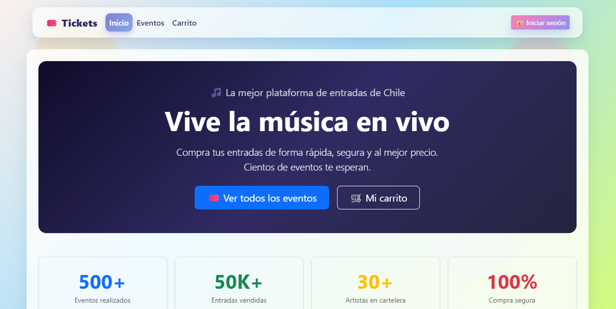 Tickets - Inicio